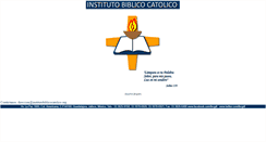 Desktop Screenshot of institutobiblicocatolico.org
